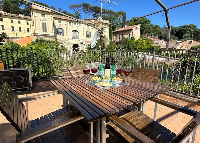 Nuovo Loft A Trastevere Con Super Terrazza